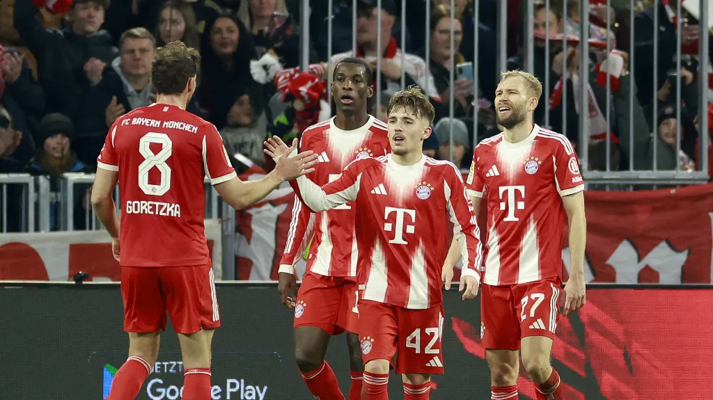 Radost hráčů Bayernu