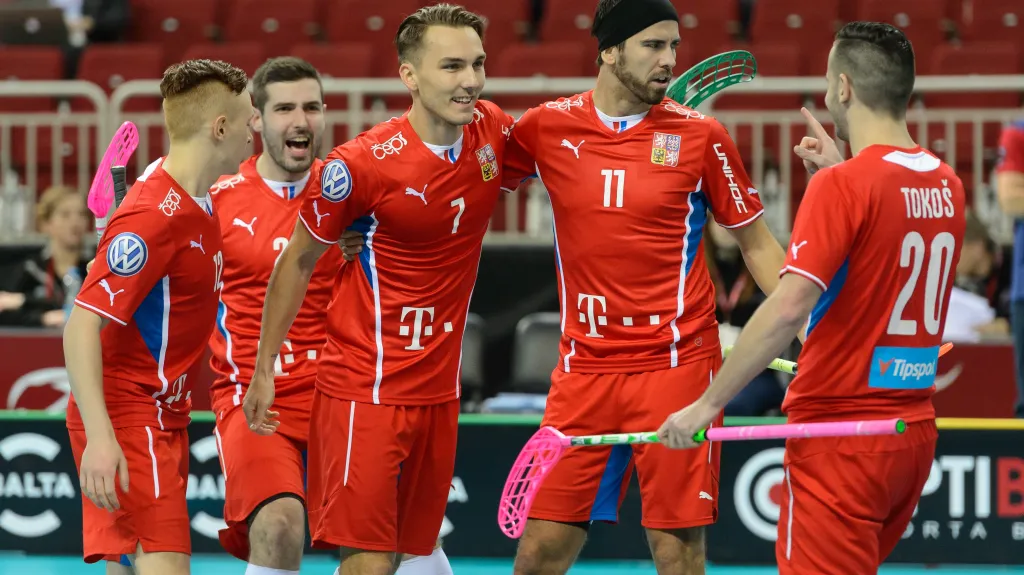 Čeští florbalisté na mistrovství světa v Rize