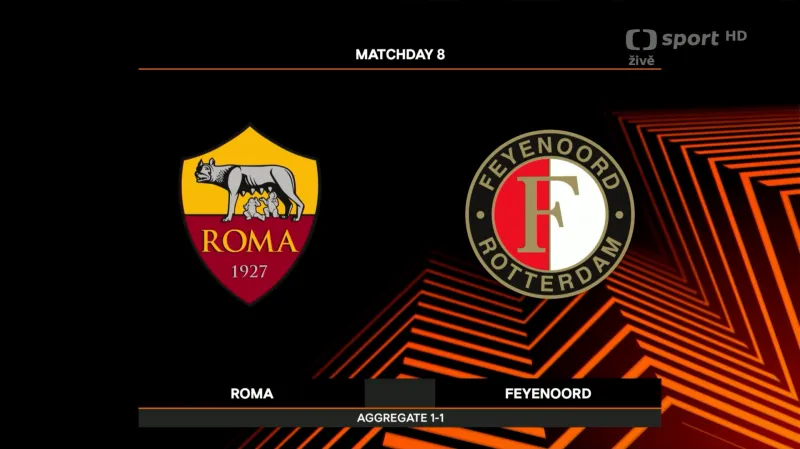 Sestřih utkání AS Řím – Feyenoord
