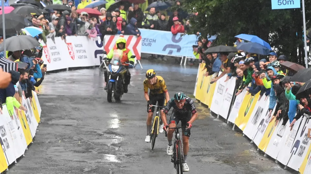 Finiš druhé etapy Czech Tour