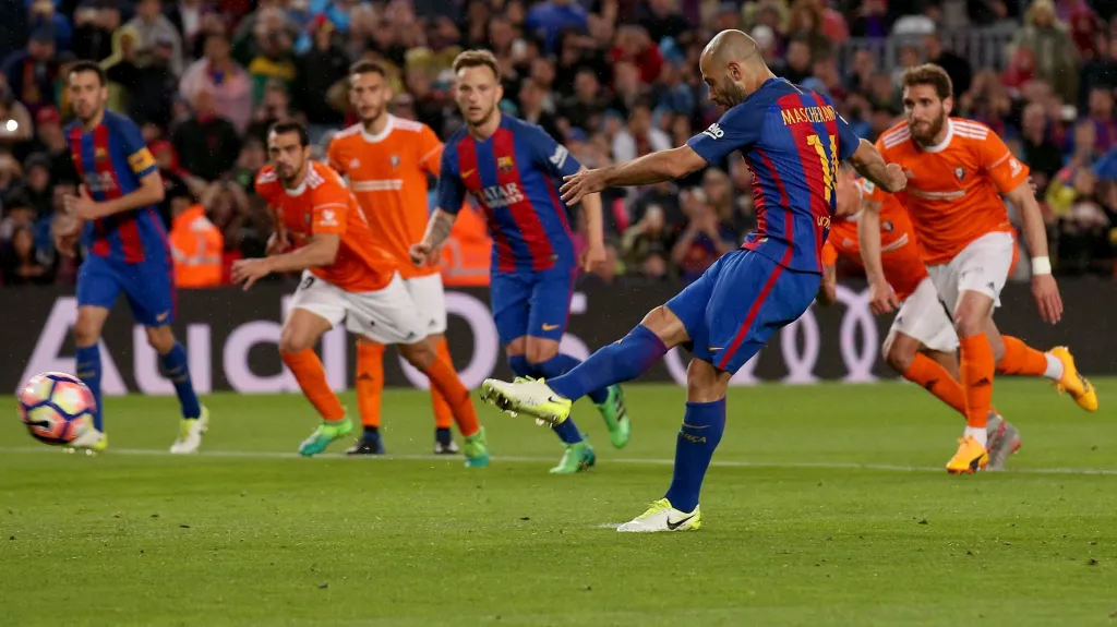 Javier Mascherano v dresu Barcelony