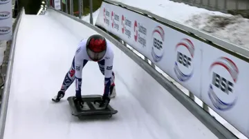 Obě jízdy Anny Fernstädtové v závodě SP v Altenbergu