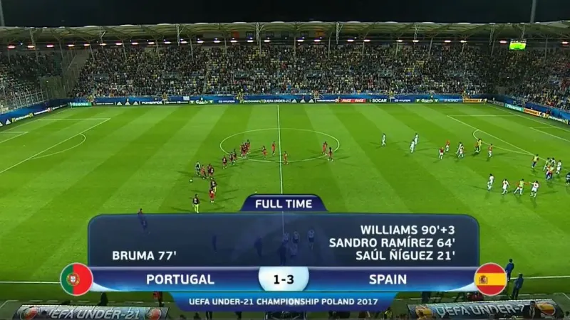 Sestřih utkání Portugalsko U21 - Španělsko U21