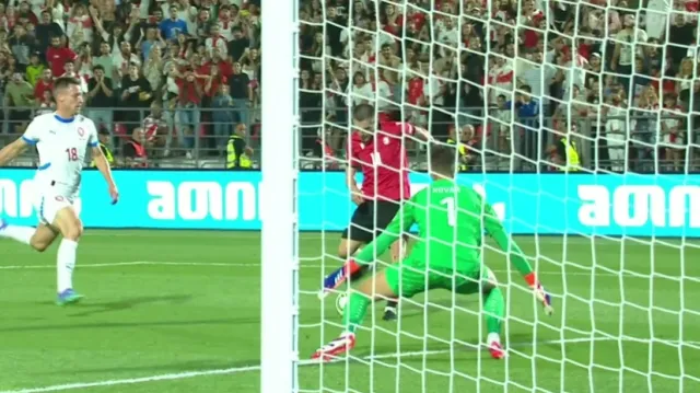 Gól v utkání Gruzie – Česko: Čakvetadze – 2:0 (53. min.)