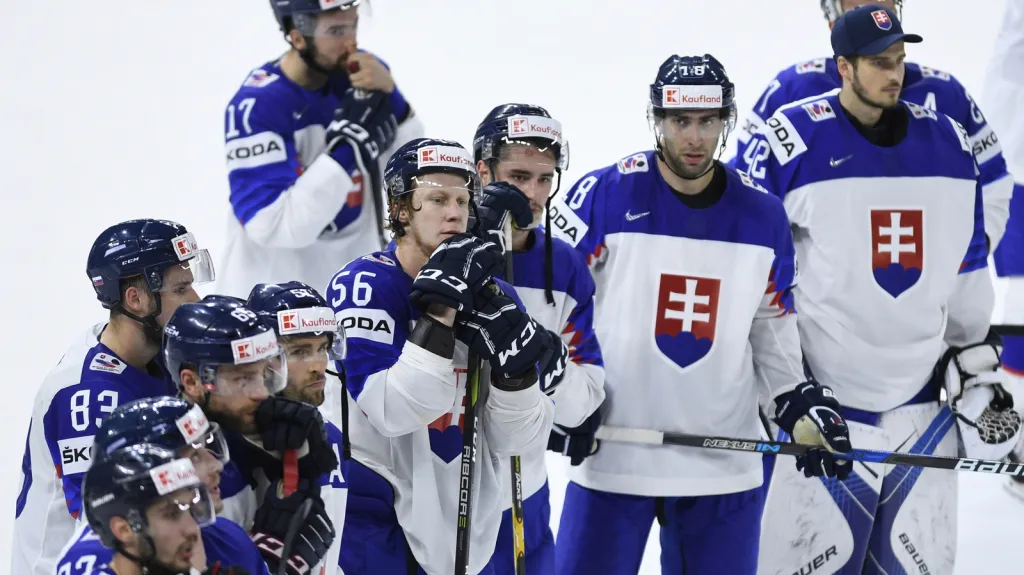 Zklamaní hokejisté Slovenska