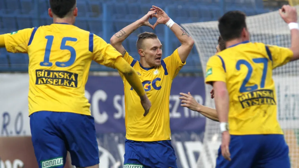 Radost fotbalistů Teplic