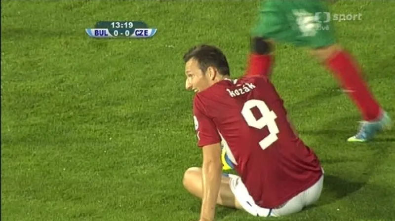 Kozák šel sám na brankáře, ale neproměnil (14. min.)