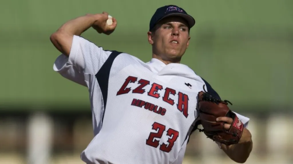 Český nadhazovač Jakub Toufar