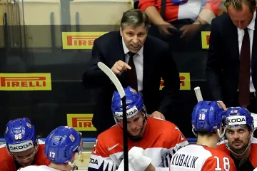 Josef Jandač na lavičce české reprezentace