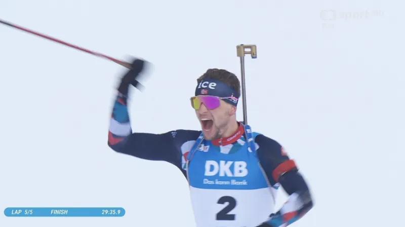 Sestřih stíhačky biatlonistů SP v Annecy