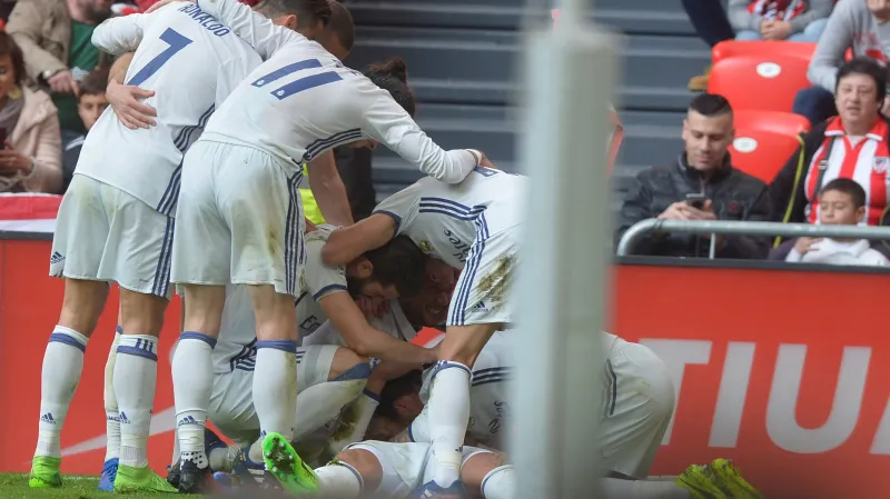 Radost fotbalistů Realu Madrid