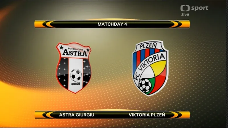 Sestřih utkání Astra Giurgiu - Plzeň