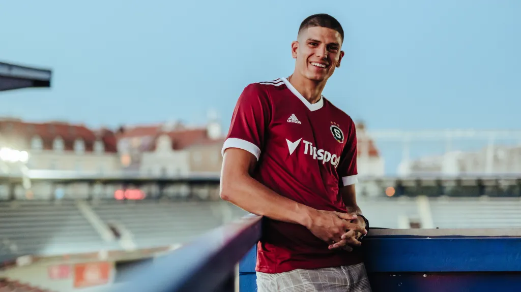 Jan Mejdr v dresu Sparty