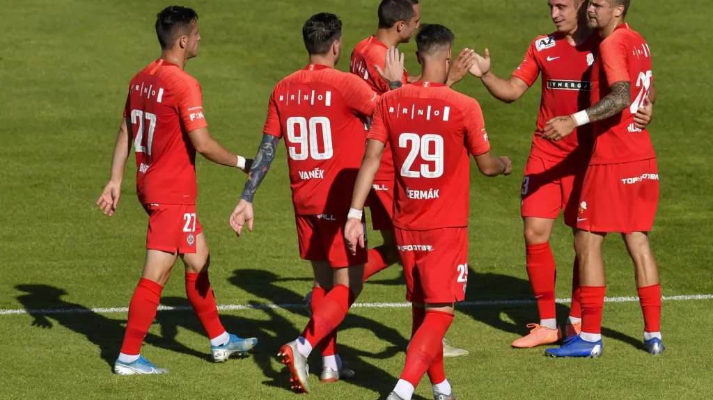 Fotbalisté Zbrojovky Brno