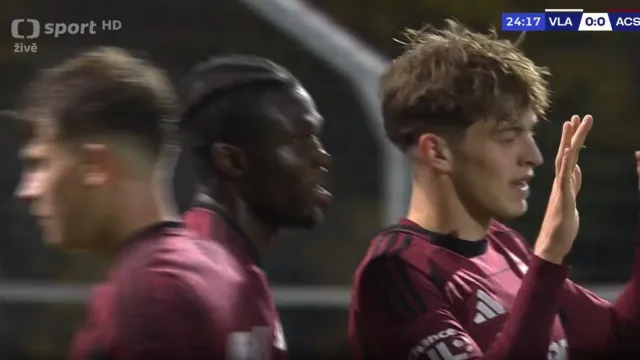 Gól v utkání Vlašim – Sparta B: Rus – 0:1 (24. min.)
