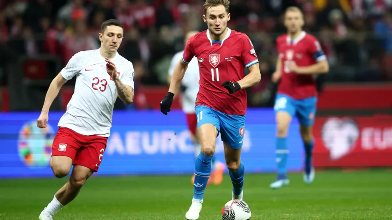 Jan Kuchta v utkání s Polskem
