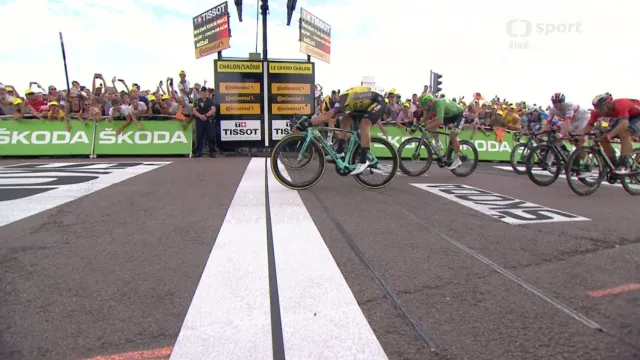 Závěr 7. etapy Tour de France