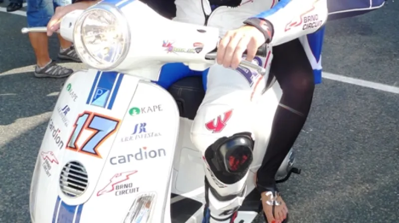 Karel Abraham s přítelkyní