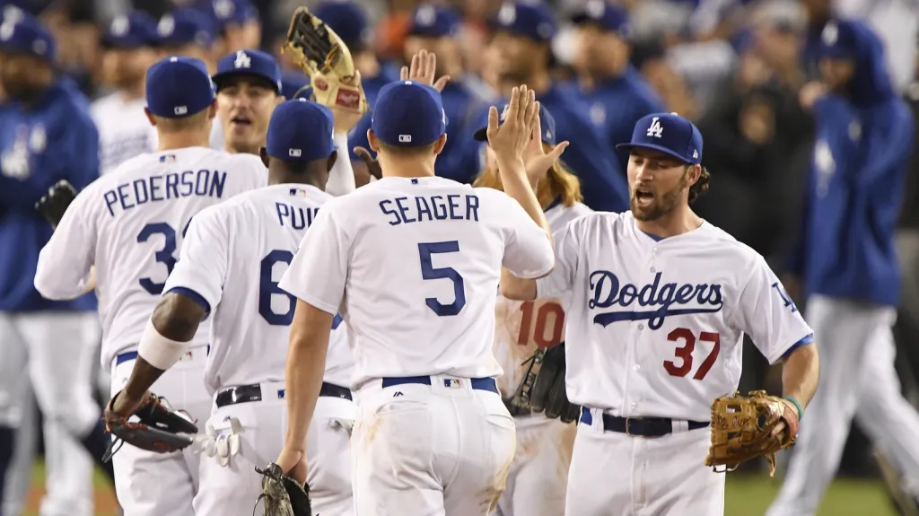 Radost baseballistů LA Dodgers