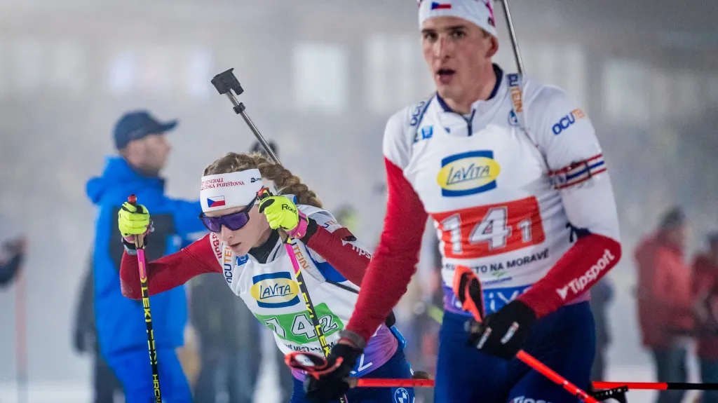 Markéta Davidová a Jonáš Mareček