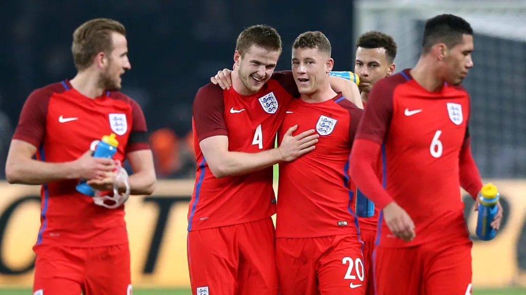 Slavící fotbalisté Anglie