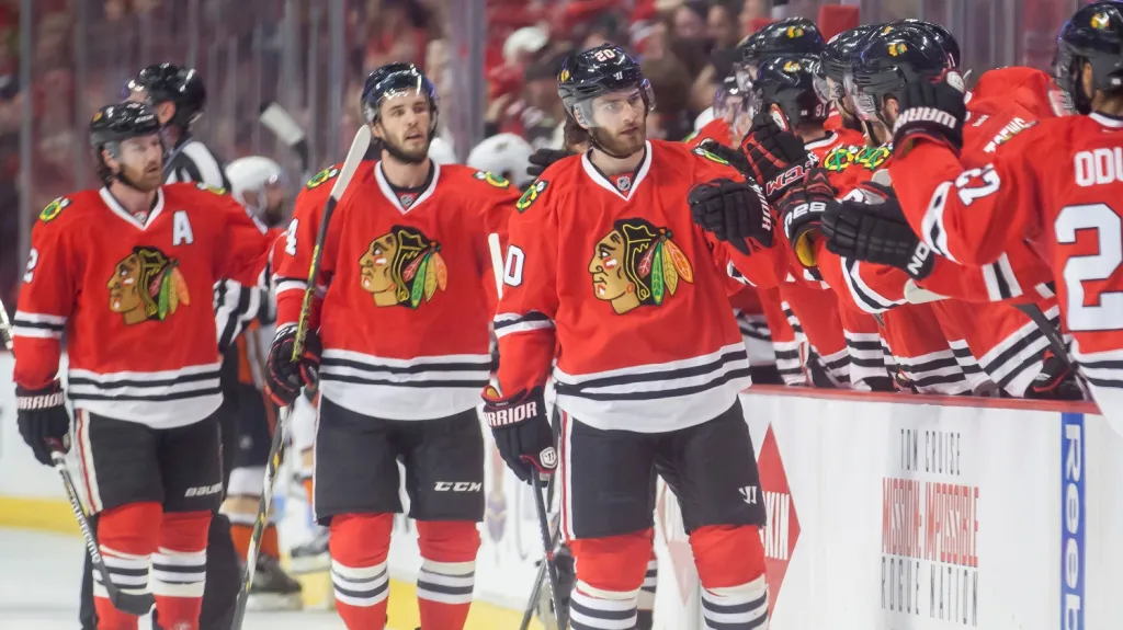 Slavící hokejisté Chicaga