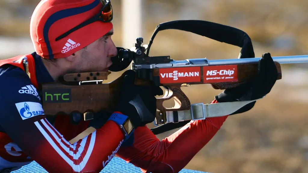 Člen ruské štafety Jevgenij Garaničev