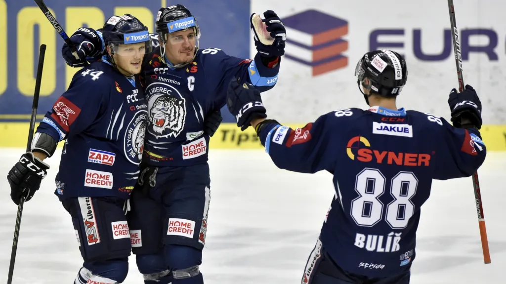 Radost hokejistů Liberce