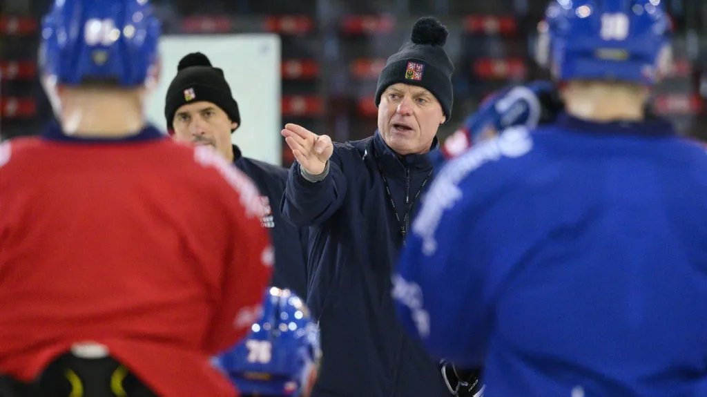 Reprezentační kouč Radim Rulík na tréninku