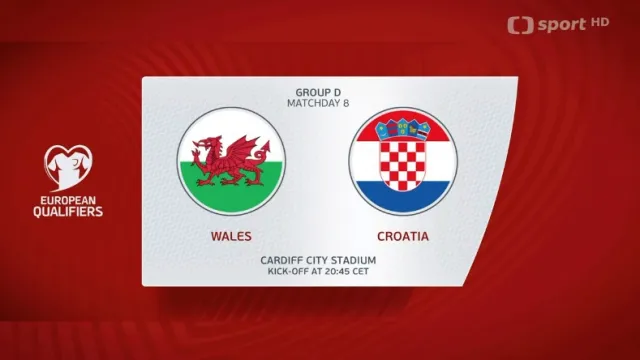 Sestřih utkání Wales – Chorvatsko