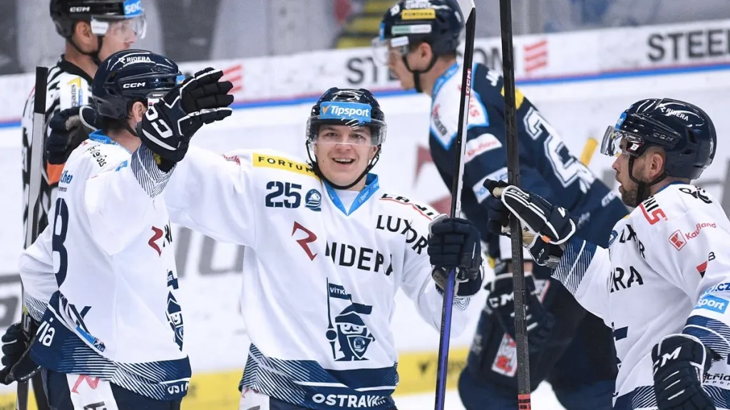 Radost hokejistů Vítkovic