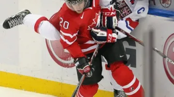 Zápas hokejové dvacítky s Kanadou