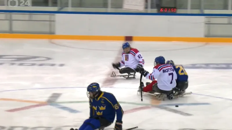 Sledge hokejisté v generálce na Hry rozstříleli Švédsko