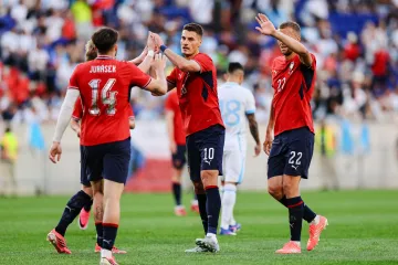 Radost českých fotbalistů