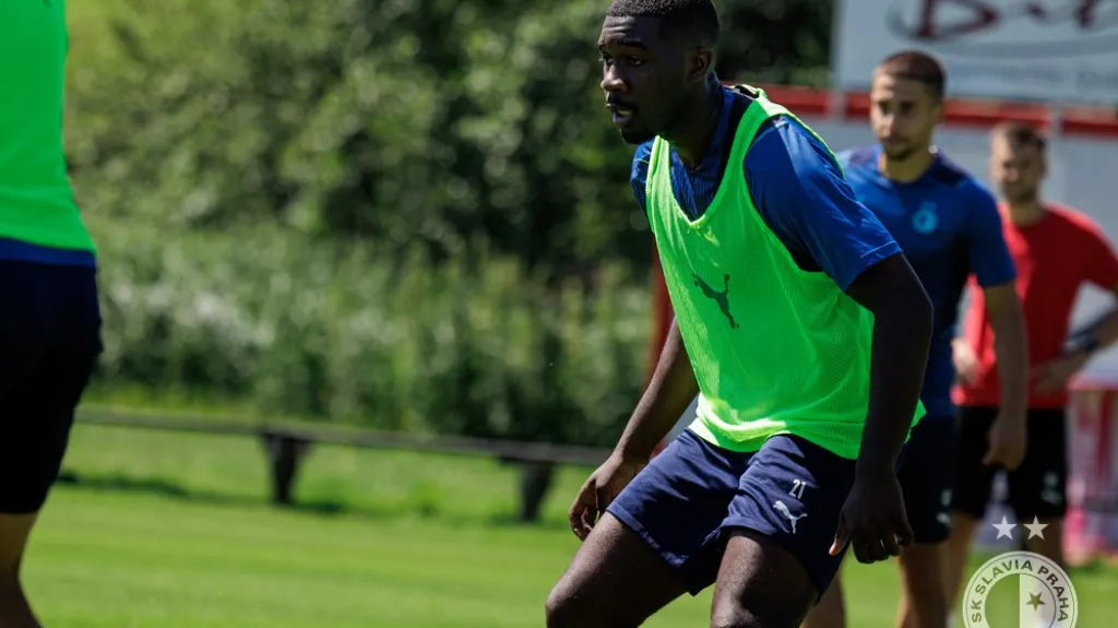 Christ Tiéhi na tréninku Slavie