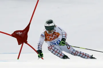 Ondřej Bank v obřím slalomu