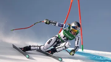 Jízda Ester Ledecké v super-G v Soldeu