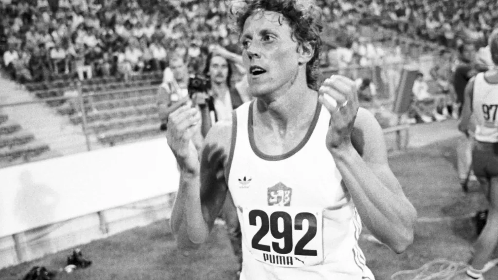 Jarmila Kratochvílová na mítinku v Mnichově