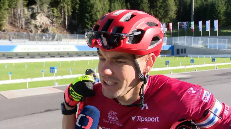 Krčmář v Anterselvě testuje nové lyže i pažbu malorážky