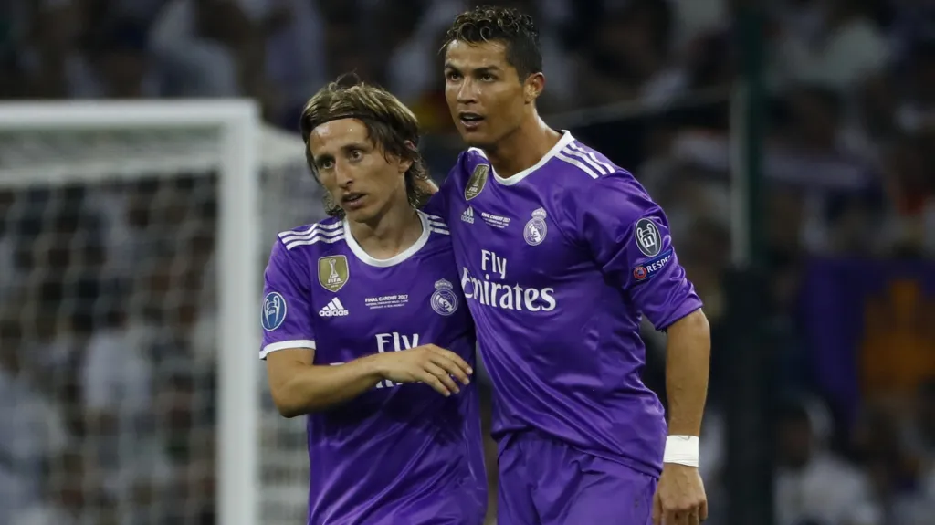 Luka Modrič a Cristiano Ronaldo