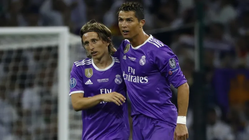 Luka Modrič a Cristiano Ronaldo