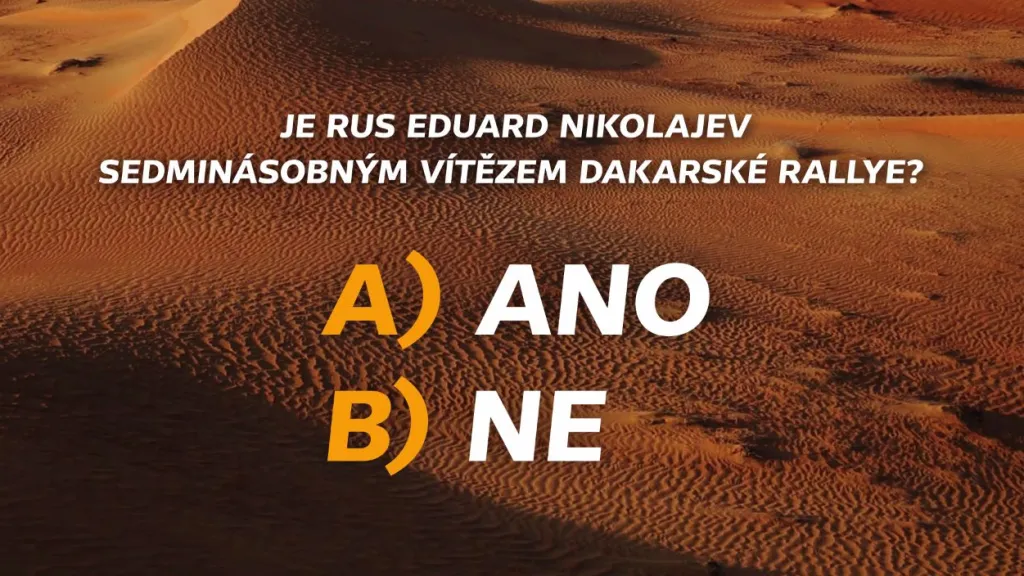 Soutěž Rallye Dakar – 11. 1.