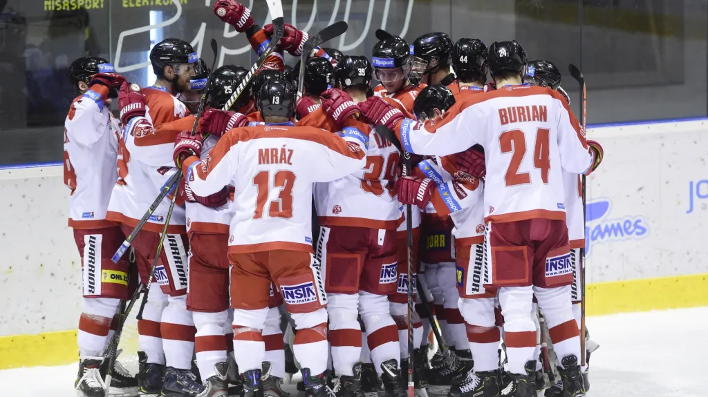 Olomoučtí hokejisté se radují ze zajištění pozice v play-off