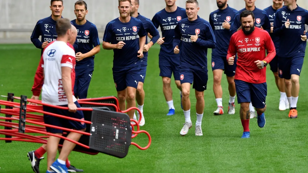 Trénink fotbalové reprezentace
