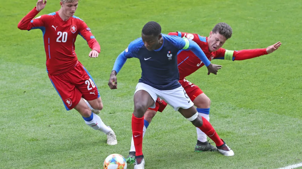Utkání Francie U17 - Česko U17