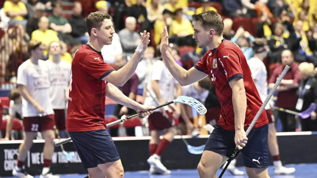 Čeští florbalisté porazili Lotyšsko 8:2