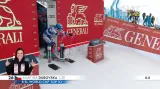 Jízda Martiny Dubovské v 1. kole slalomu v Sestriere