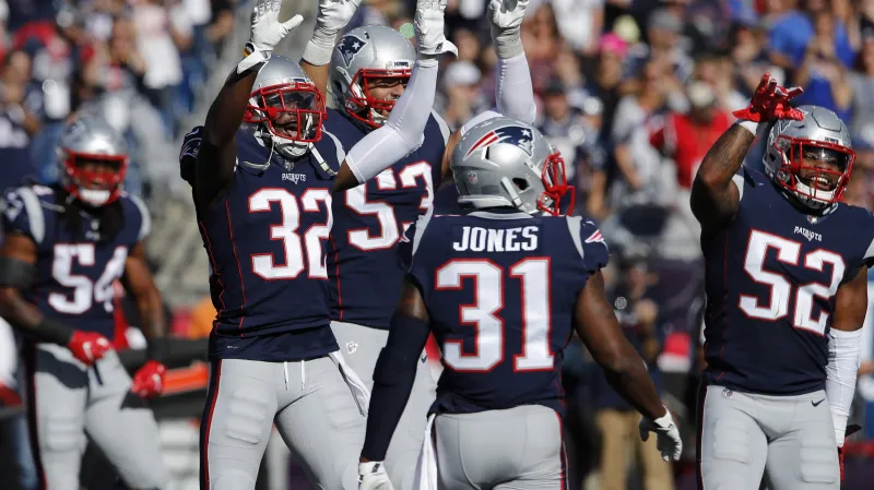 Radost hráčů New England Patriots