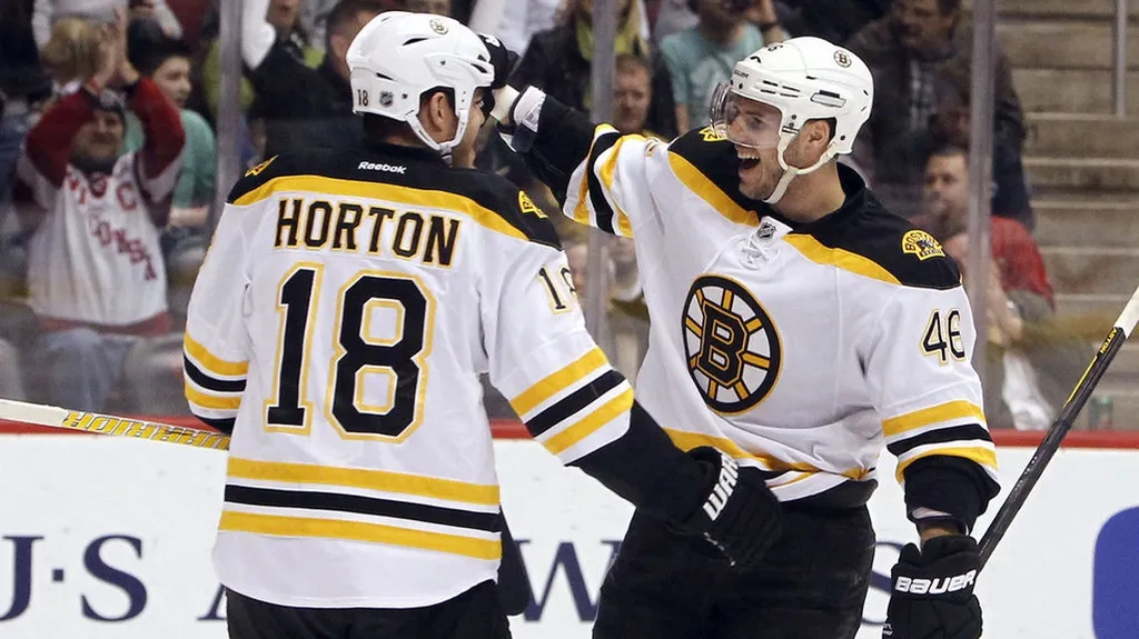 David Krejčí se raduje z gólu