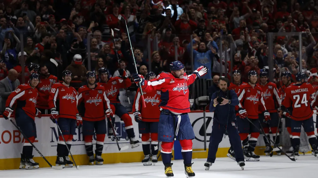 Ovečkin po vyrovnání gólového rekordu Gretzkého